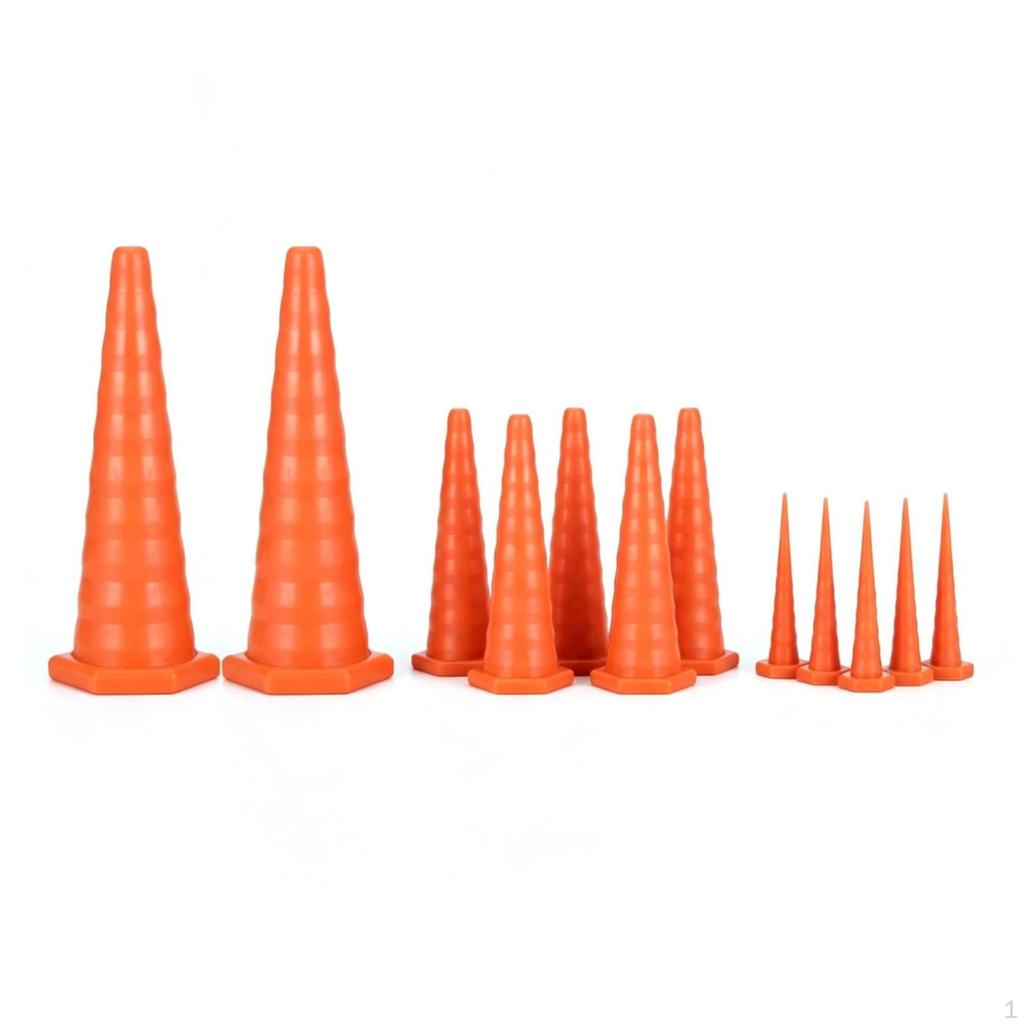 12 Pieces Silicone Rubber Tapered Plug Long-Lasting Stepped Cone Heavy-Duty