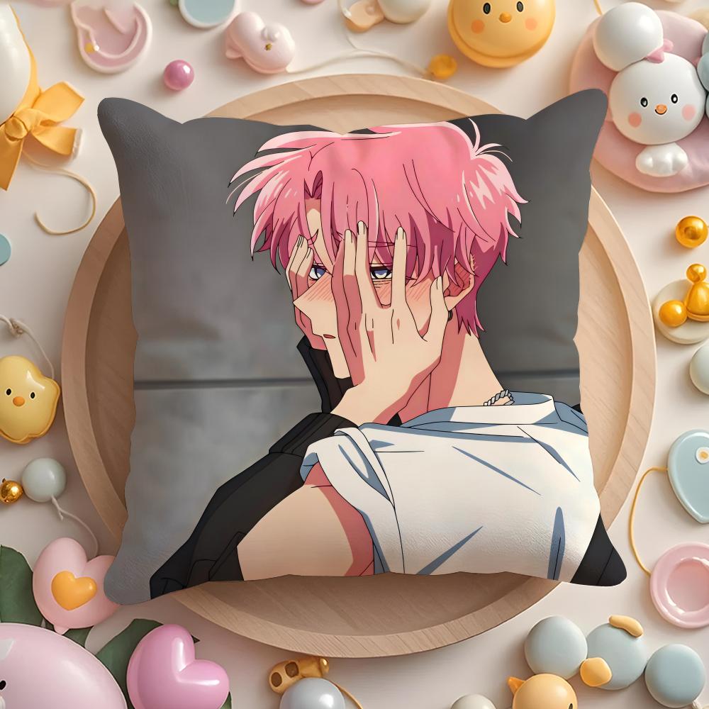 Federa Cuscino B-B-Side Anime di Tamon - Copricuscino Multiscena per Casa e Auto - Reversibile, Morbida e Resistente per l'Uso Quotidiano