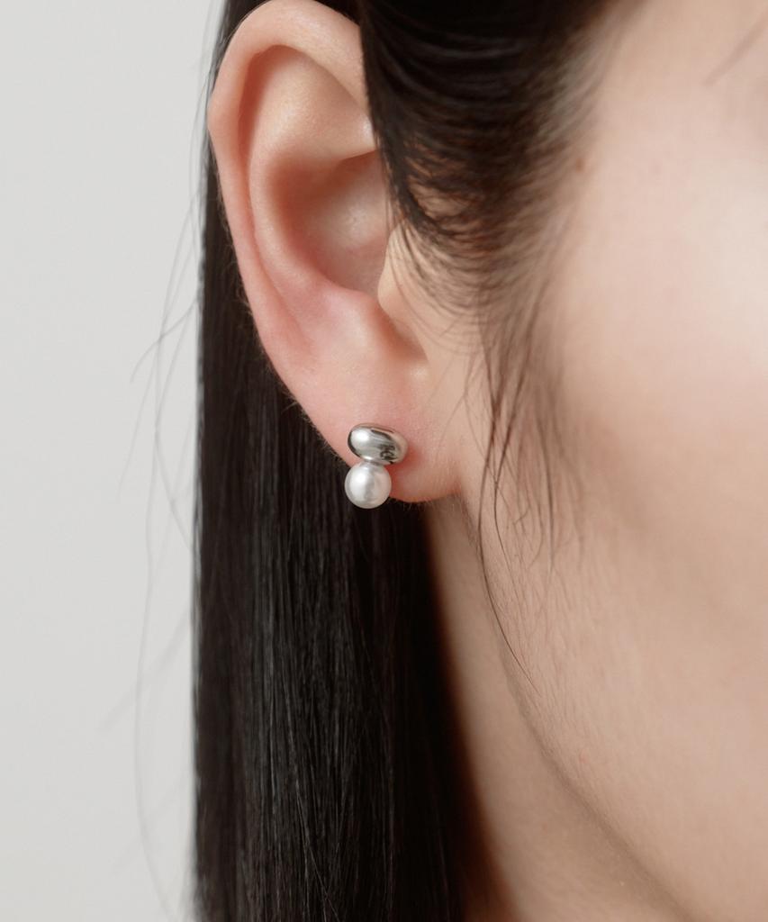 Novice Tokyo Beans Pearl Pierce [Stainless] / Silver