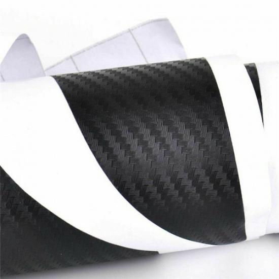 4pc Carbon Fiber Style Front Bumper Grille Wrap Decal For Honda Accord 2018-