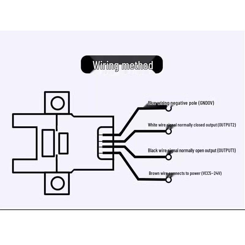 Infrared U-Shaped Groove Photoelectric Proximity Sensor, NPN 3-Wire, Normally Open, Through-Beam Type.