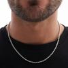 European American Stainless Steel Fried Dough Twists Chain Necklace Jewelry for Men and Women 18K Gold Titanium Steel Necklace