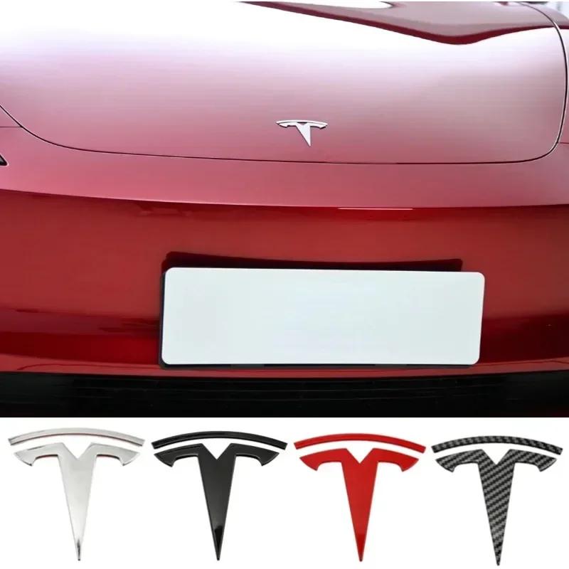 Car Sticker 2025 Hot ABS for Tesla Model 3 Mode Y Car Front Hood Logo Cover Emblem Sticker Styling Auto Body Rear Trunk Badge Ac