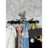 Metal Wall Hanging Hook Fashion Rabbit Design Key Coat Rack Kids Room Decor