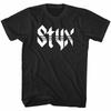 Styx Rockband Vintage Logo Herren T-Shirt Heavy Metal Konzerttour Merchandise