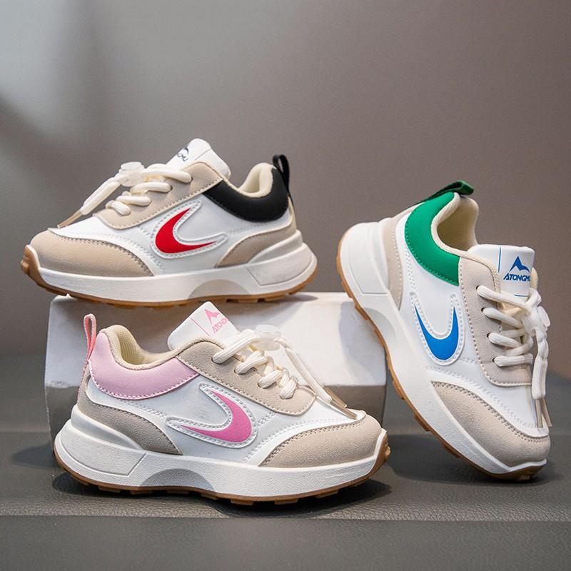 2025 Spring and Autumn New Outdoor Girls' Sports Shoes Children's Sports Shoes Draw Buckle Boys' Casual Sports Shoes