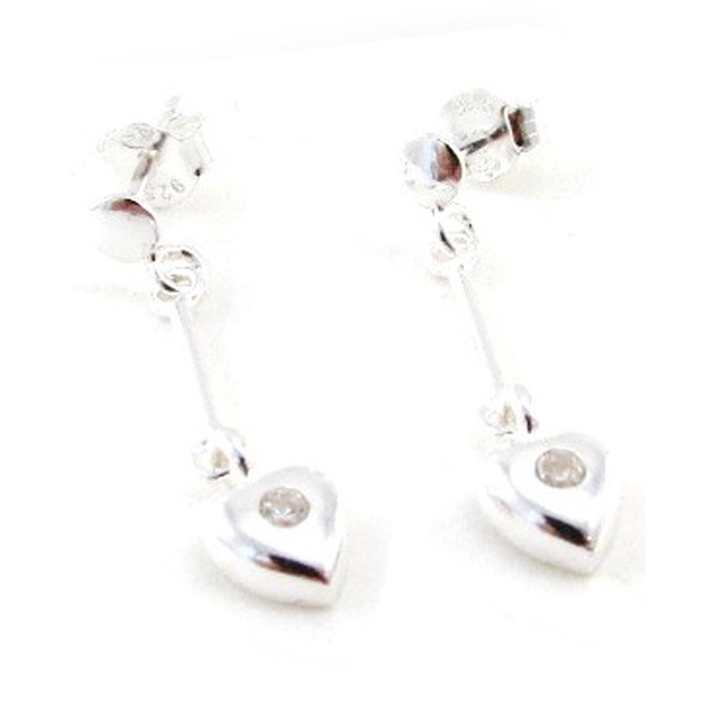 Les Trésors De Lily [G1920] - Silver 'Love' Earrings