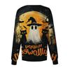 Women's Halloween Print Cardigan - Long Sleeve Single Breasted Casual Sweater Top