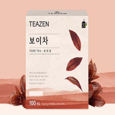 Teazen Saquinho de chá Puer 40T Chá Diet da Coreia 0,7gx 100ea