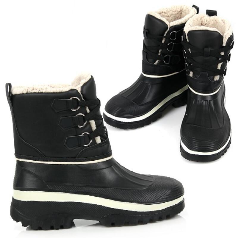 

Ultra-light waterproof winter boots for men and women, winter shoes, and fur boots SB-87 Black
