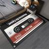 Retro-Kassettenband-Design Teppich, Vintage-Musik Dekorativer Teppich Geeignet für den Einsatz als Anti-Rutsch-Matte für Wohnzimmer Schlafzimmer Sofas