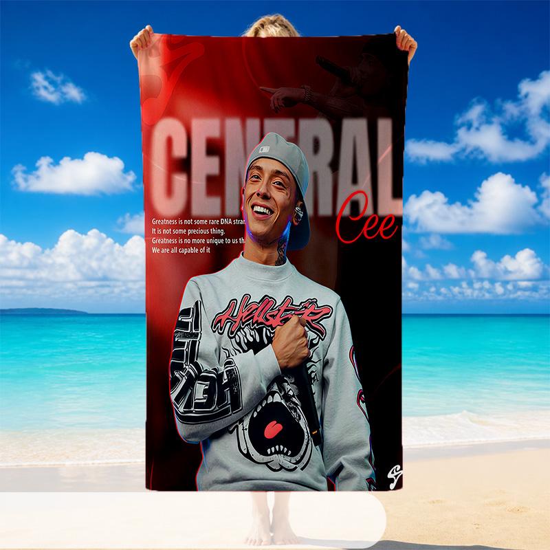 Central Cee Beach Towel, Soft Large Absorbent Towel For Beach Swimming Pool Travel Vacation