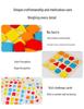 Montessori Geometric Shape Matching Puzzle - Wooden Cognitive Toy for Children Ages 2-3