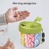 Pill Dispenser with 7 Compartments Anti-Mix Design Easy Access Pill Bottle Organizer Travel BPA-Free Pill Container