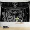Tapiz de Ojo Psicodélico Colgante de Pared Bruja de la Muerte Mandalas Tapiz Arte Oscuro para Dormitorio Sala de Arte Decoración del Hogar