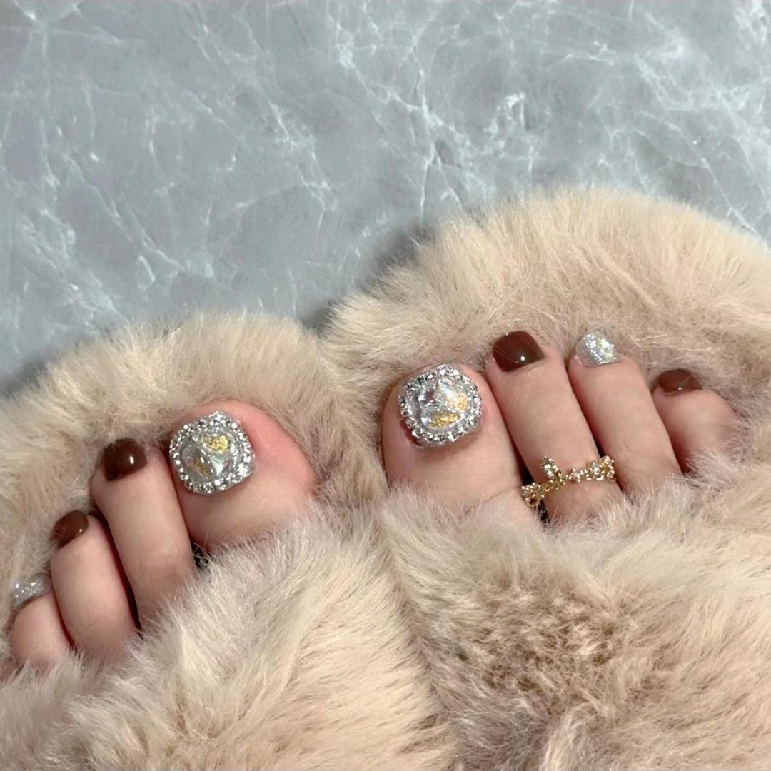 

Elf Chain Aurora Diamond Gel Toenail Art Patches