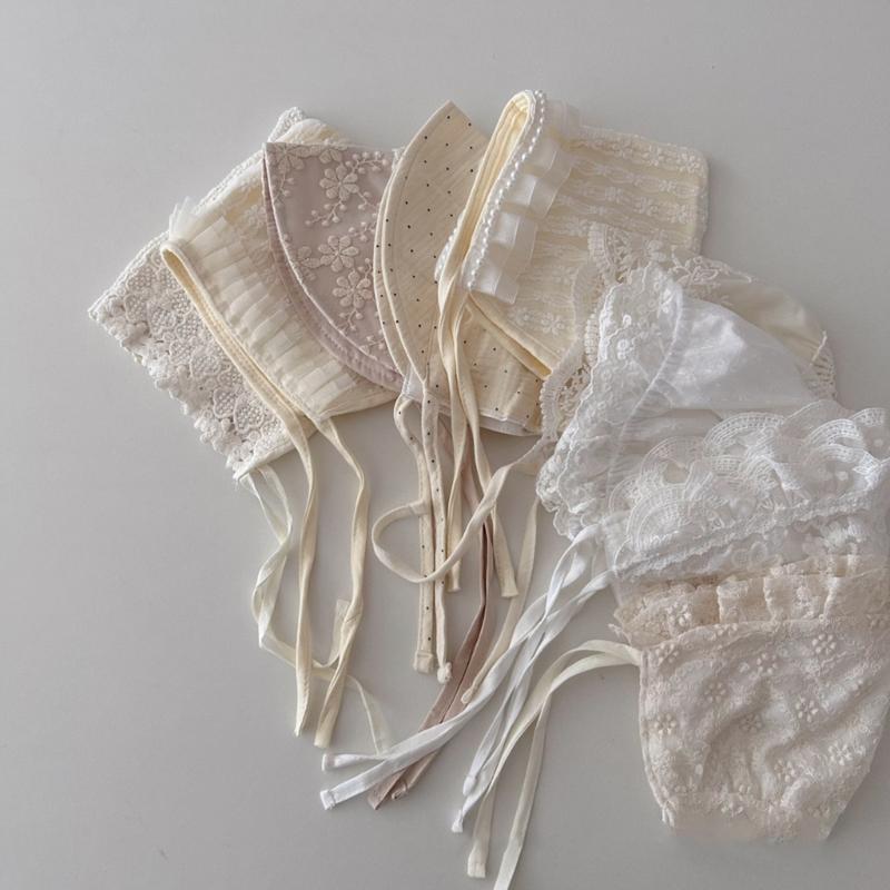 Newborn Outdoor Bonnet Infant Outdoor Photography Lace Bonnet for Travel Camping
