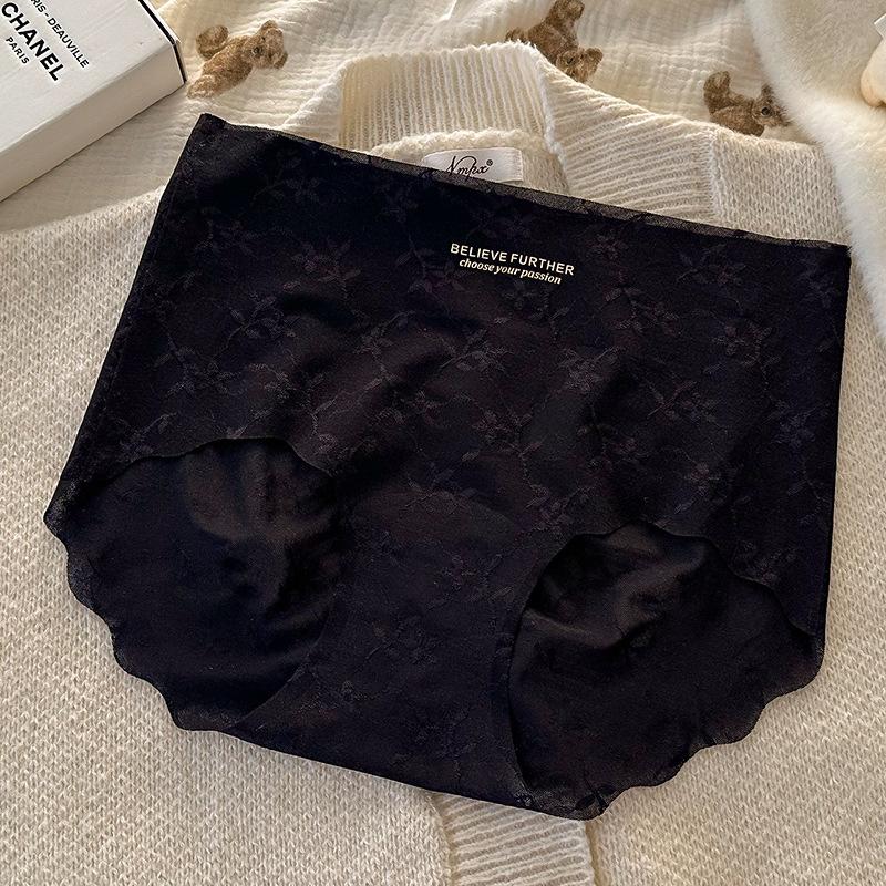 Big Size Girls Spring and Summer Lace Pure Cotton 10A Bacteriostatic Extended Crotch No Marks Briefs