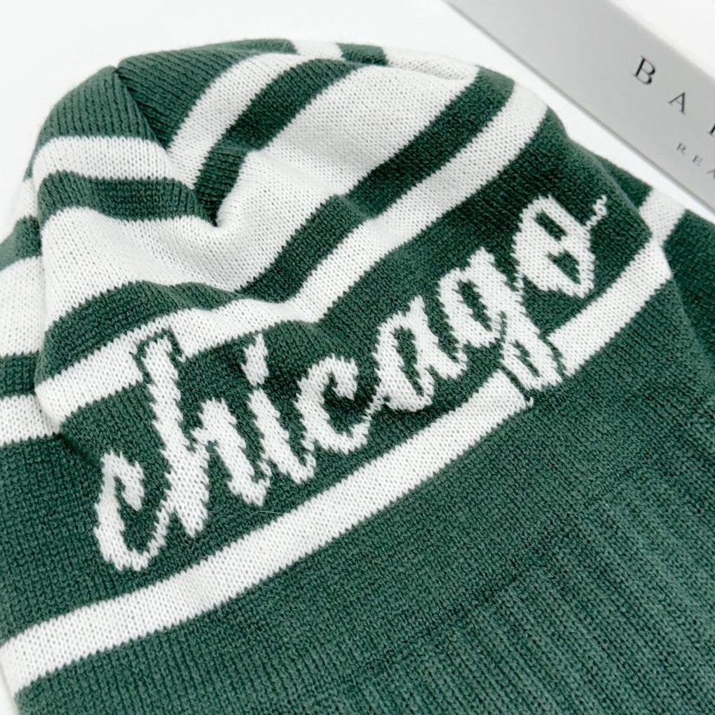Women's Men's Couple Daily Chicago Beanie Hat