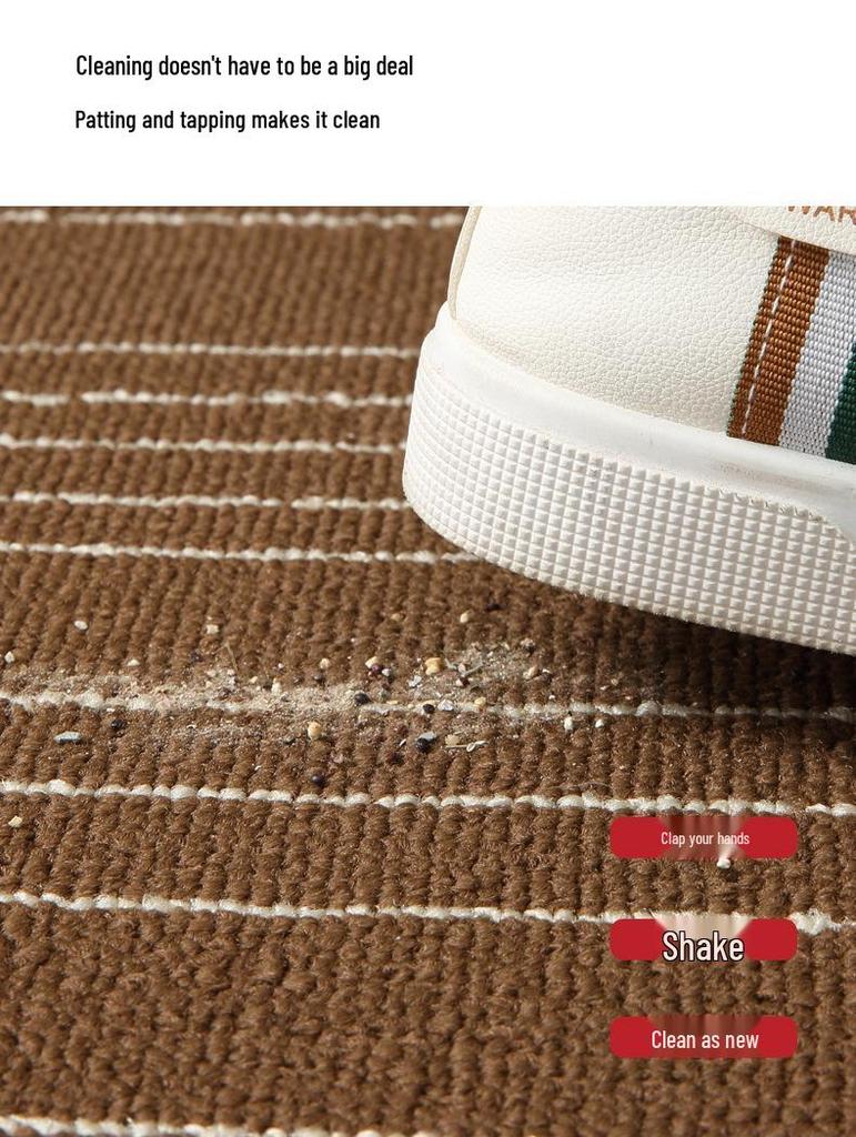 L-Shaped Nordic Kitchen Rug - Absorbent, Non-Slip, Wear-Resistant Polypropylene Mat