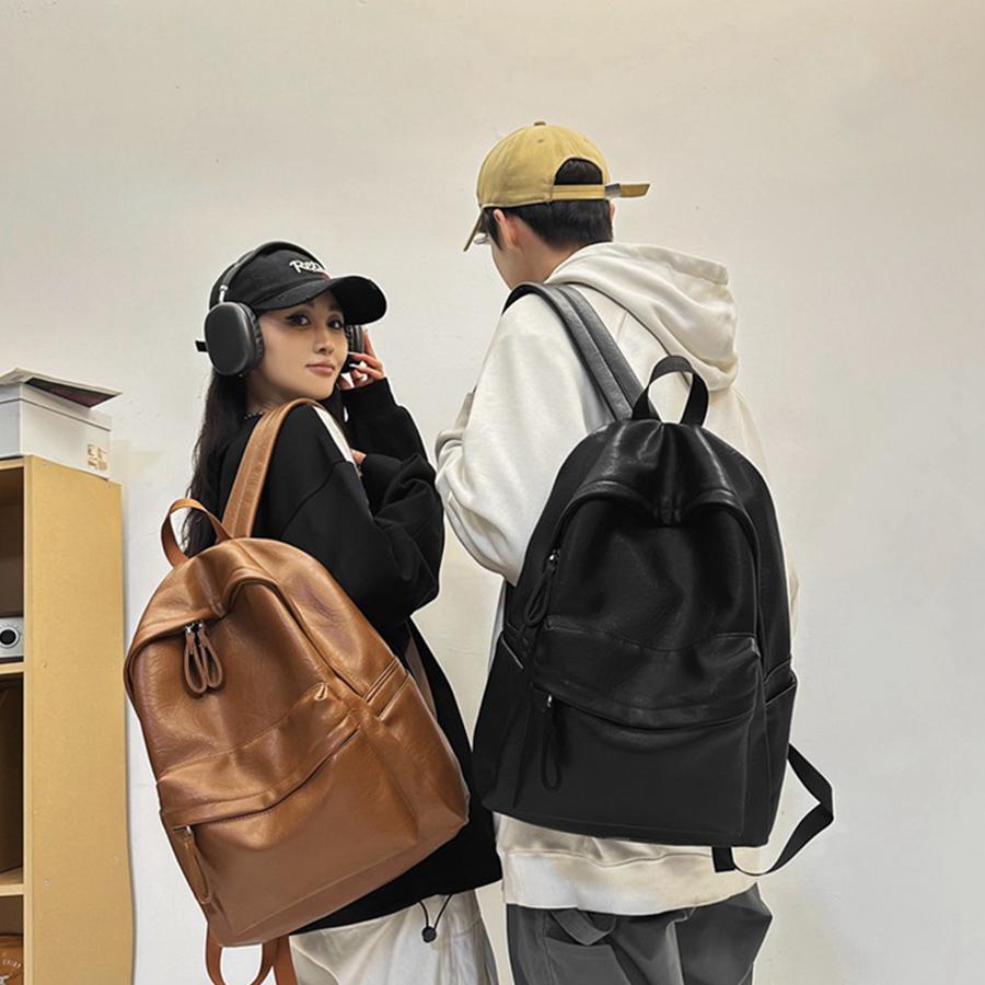 Ladies Bookbag Rucksack Women Large Capacity Backpack Purses High Quality PU Leather Female Vintage School Bags Travel Bagpack
