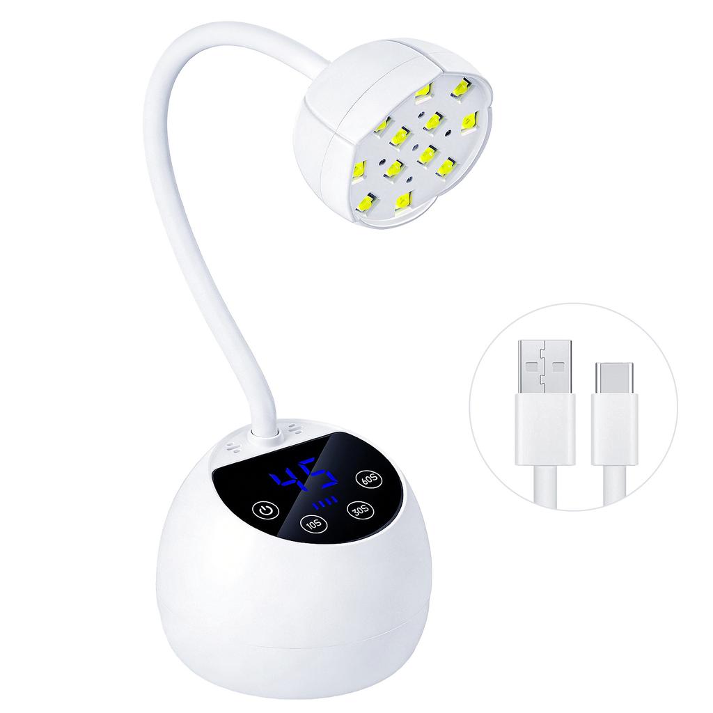 New Induction Nail Stickers UV Phototherapy LED Lamp Quick-Drying No Black Hand Charging Features Box Packaging