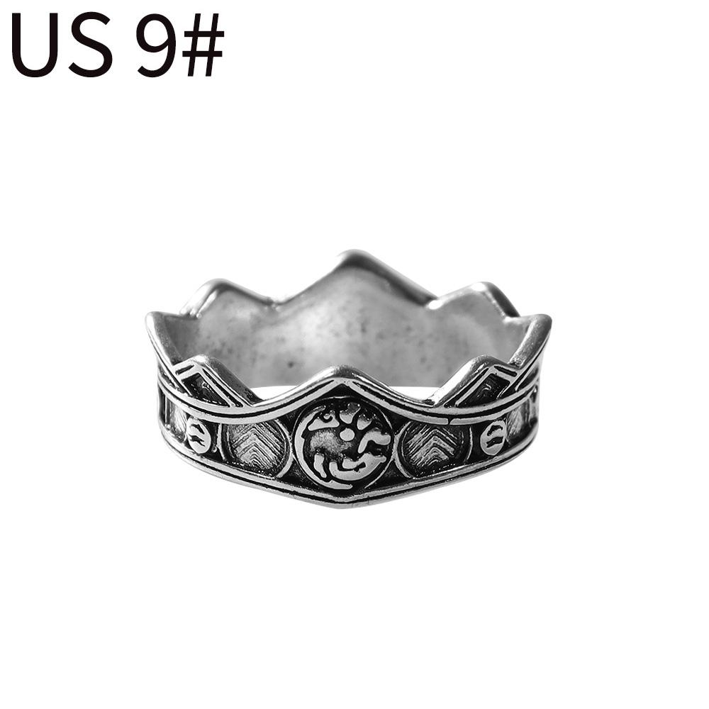 

Кольцо-корона дома Таргариенов с драконом Косплей Валирийский трехголовый дракон Сплав Металл Винтажные кольца Ювелирные аксессуары 9