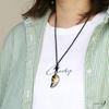 Terahertz Crystal Necklace with Dragon God Magatama, Gold Engraved, Power Stone, Amulet, 33mm