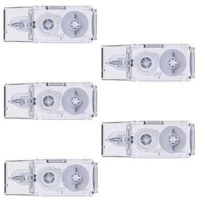 Tombow Pencil MONO Correction Pocket 5mm Tape, Type, Width, Disposable, 4m, Clear, 5-pack (CT-CM5C21L-5P)