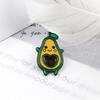 Cute Green Avocado Pins Cartoon Funny Lovely Heart Brooch Enamel Badge Jewelry Gifts for Kids Friends Clothes Denim Backpack Pin