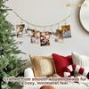 Wall Hanging Photo String with Clips, Office Cubicle Decor, Art Display for Kids Artwork, Boho Wooden Bead Garland Picture String with Clips, Kids