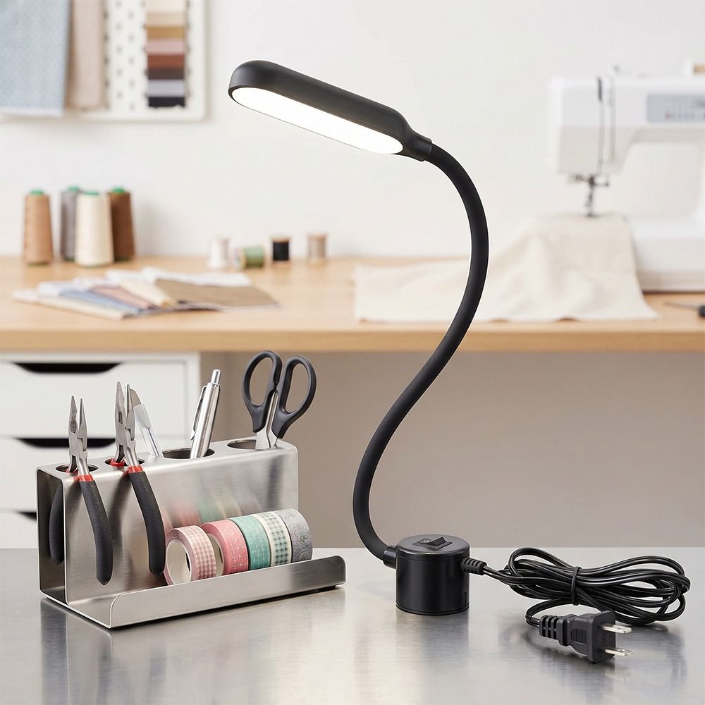 High Brightness Led Sewing Machine Light Magnetic Base Work Lights Desk Light Eye-protecting Flexible Gooseneck Workbench Light