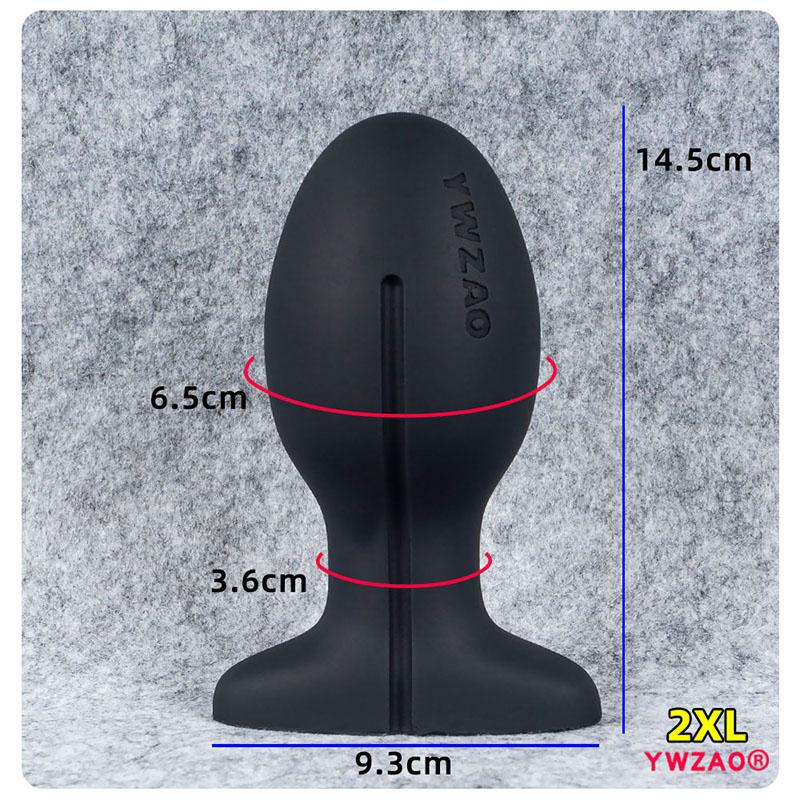 YWZAO Anal Plug Liquid Silicone Soft Venting Design Use When Going Out G58