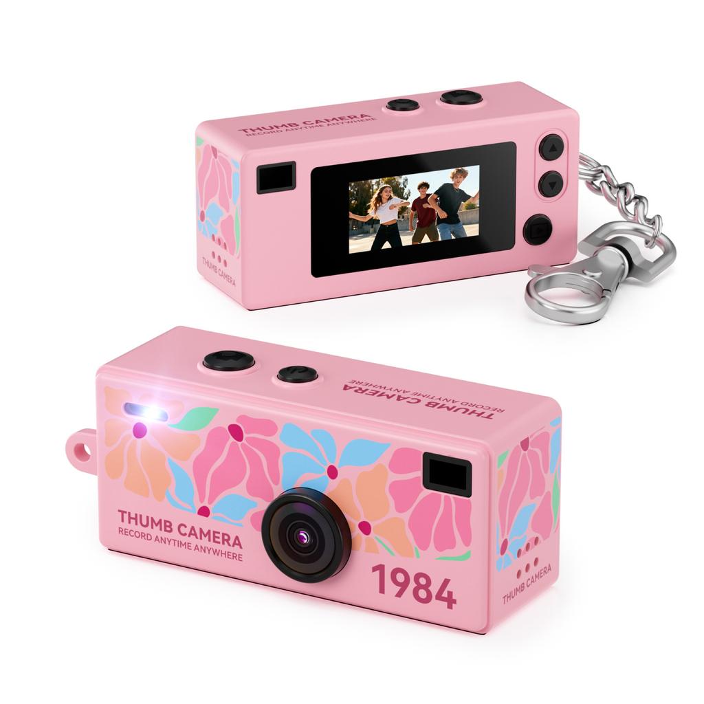 0.96 Inch 1984 G6 Keychain Thumb Digital Camera Support Memory Card 1080P HD Camcorder Video Recorder with Flash 7
