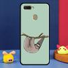 Sloth Cute Animal Case For Oppo A98 A78 A58 A15 A16 A17 A5 A9 A91 A52 A72 A76 A96 A74 A94 A54 S A57 A77 Cover