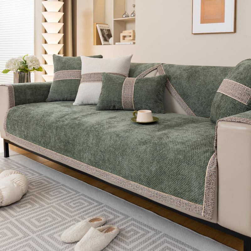 

Современная простота Новая хлопково-льняная наволочка на подушку для дивана Ткань Универсальная подушка для сиденья на четыре сезона Фиксированная нескользящая подушка для сиденья 70*70cm