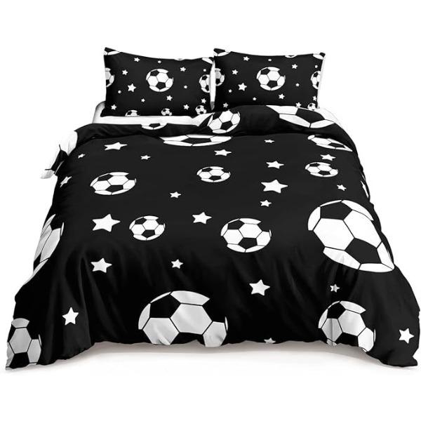Cartoon Fußball Bettlaken, Quiltsets, Bettwäschesets, Dreiteilige Digitaldruck Studentenheimsets