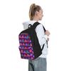 Süßer Frosch-Print Rucksack Bunte Tier Wanderrucksäcke Mädchen Design Print High School Taschen Ästhetischer Rucksack