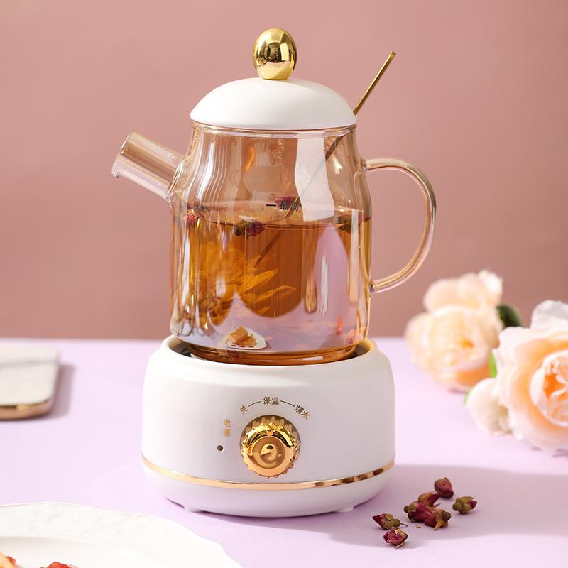 0.4-0.6L Health Pot, Office Small Tea Maker, Household Mini Health Cup, Tea Stove, Flower Boiling Tea Pot 220V
