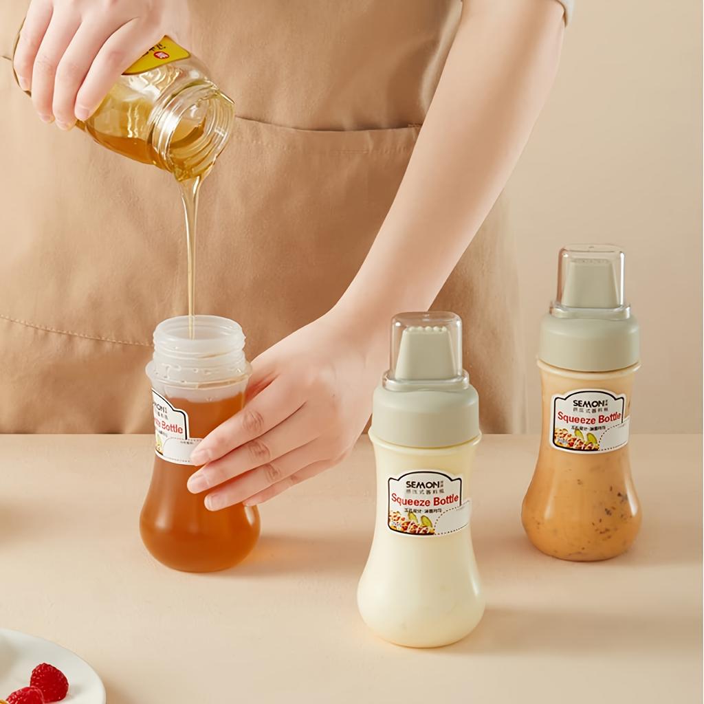 1PC Extrusible Sauce Bottle, Suitable for Salad, Ketchup, Honey, Jam, Food Grade Material,