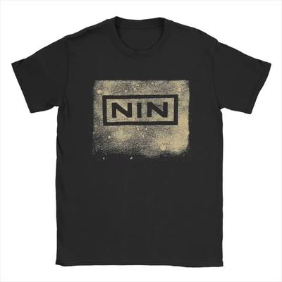 Nine Inch Nails NIN Ανδρικά Βαμβακερά Μπλουζάκια Αναψυχής Μπλουζάκι με Στρογγυλή Λαιμόκοψη Κοντομάνικο Ρούχο Καλοκαίρι
