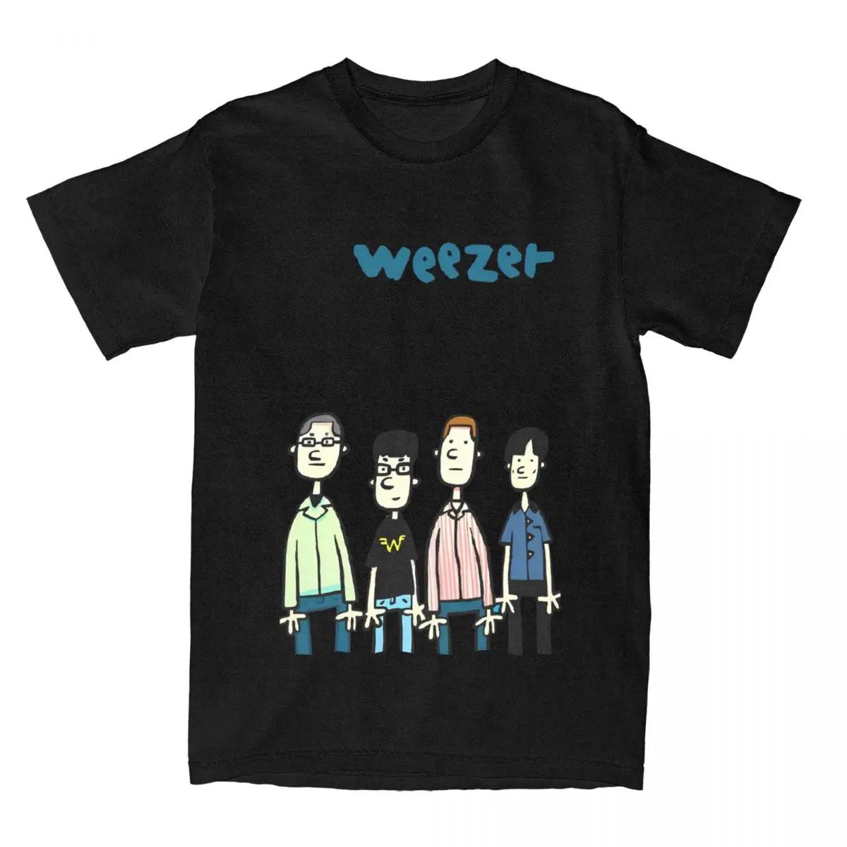 

Принтованная мужская футболка группы WEEZER — это ретро-наряд из 100% чистого хлопка в стиле рок с круглым вырезом и короткими рукавами. XXXXXL чёрный