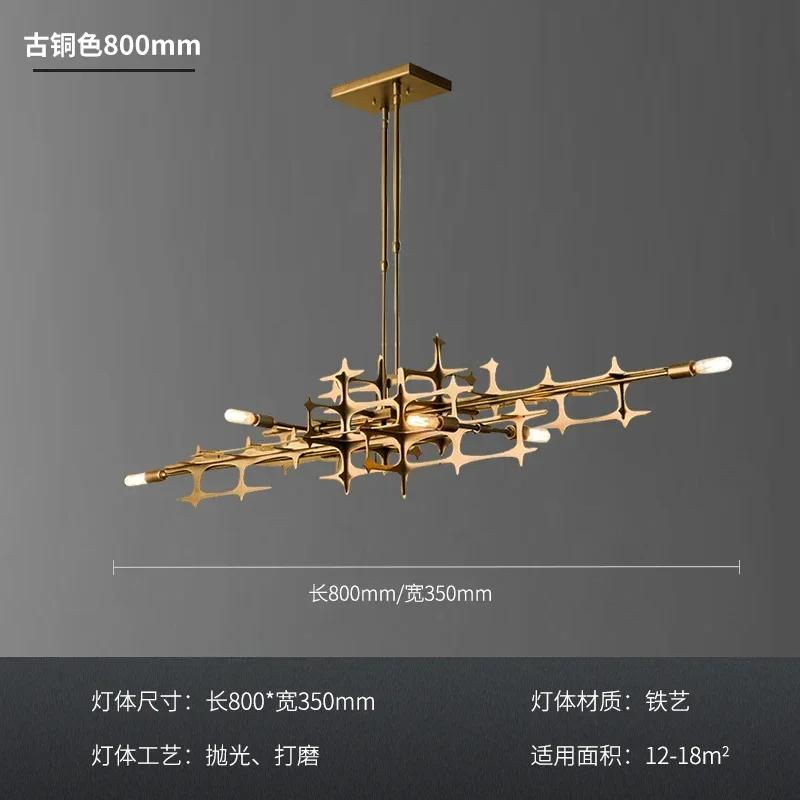 Nordic Light Luxury Restaurante Chandelier Personality Geometric Bar Pendant Light Stainless Steel Kitchen Lsland Hanging Lamp