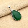 Green Onyx Gemstone 925 Sterling Silver Lovely Handmade Jewelry Pendant For Women