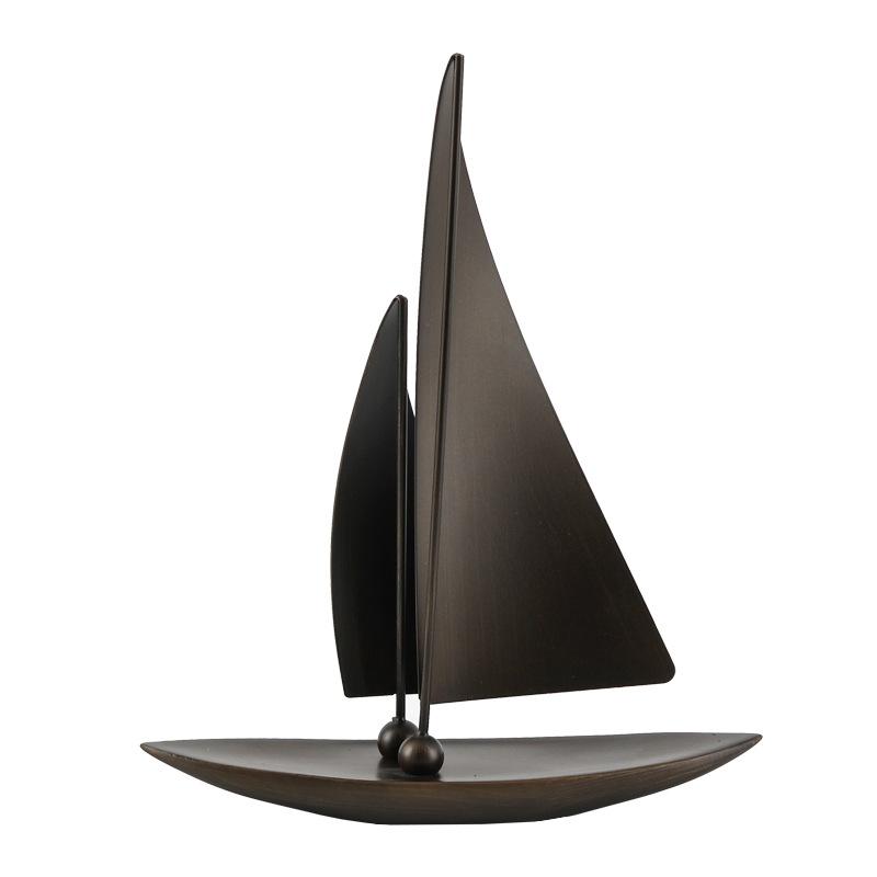 Resin Handicrafts Sailing Boat Model Simulated Ship Statue Ship Decorative Figurines Home Decoration Accessories