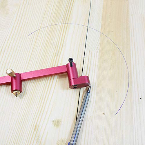 CarAngels Woodworking Compass, Arc Marking Gauge, Aluminum, Carpentry Measuring and Marking Tool