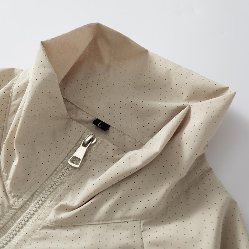 Men's Half Zip Lightweight Windbreaker Jacket – Breathable Mesh Stand Collar Casual Pullover for Outdoor & Daily Wear