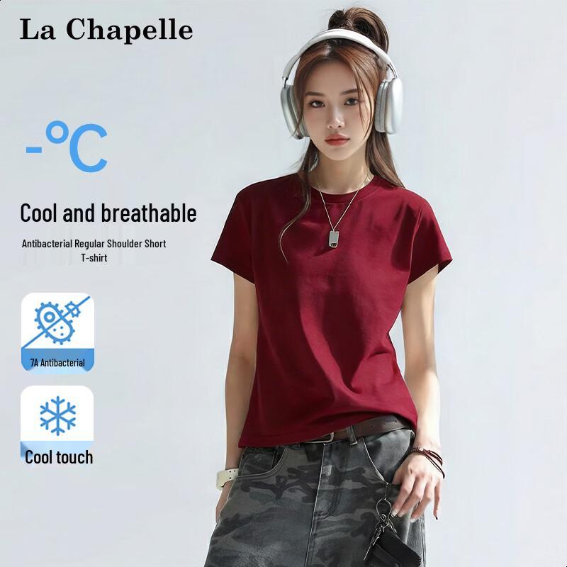La Chapelle Women's Cool-Touch Antibacterial Short Sleeve T-Shirt