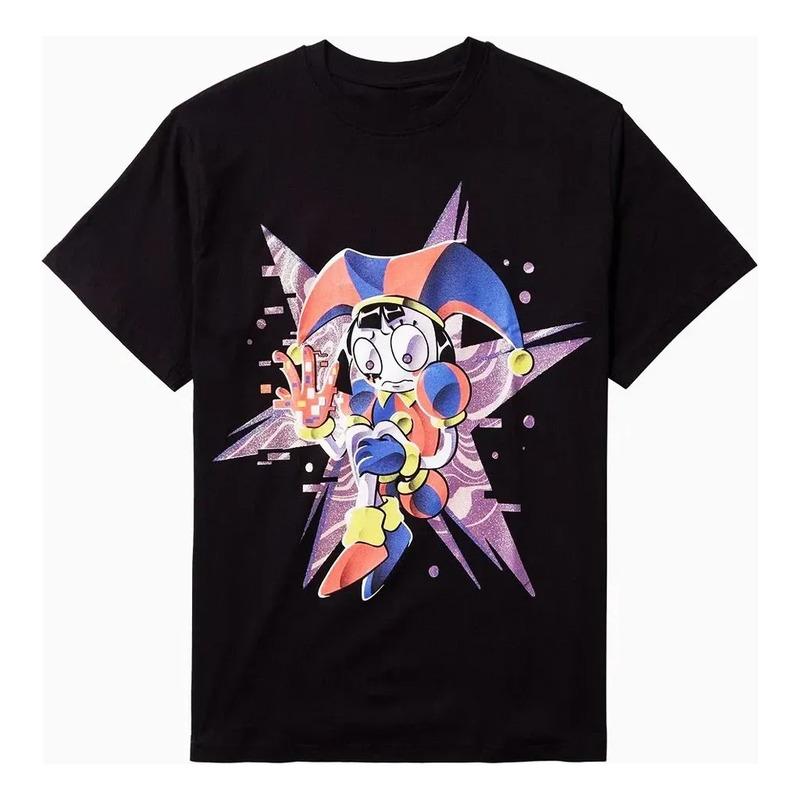 Camiseta Corta Unisex The Amazing Digital Circus Pomni Glitt S разноцветный
