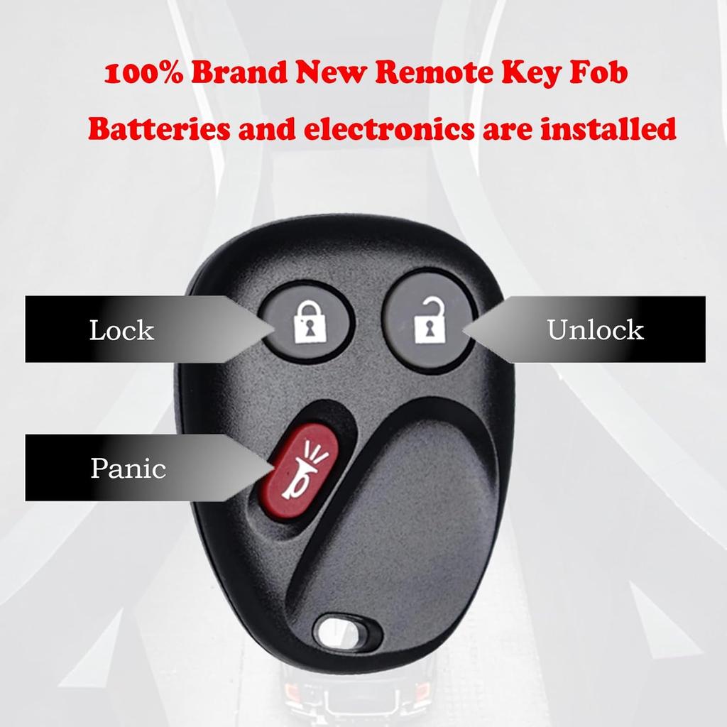 MechanMagic Keyless Entry Remote Control Key Fob Replacement Fits for Chevy Silverado 1500 2500HD 2003-2006 Avalanche Equinox SSR Suburban Tahoe GMC